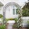 Double Column Frame Garden Arch Metal Curve Plant Climbing Trellis Outdoor Arch